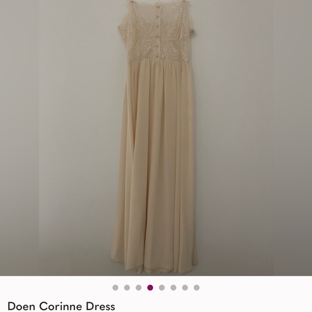 Doen Corinne Lace Midi Dress in Cream - Picture 3 of 7